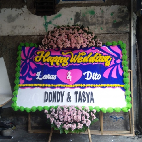 bunga papan wedding dondy & tasya