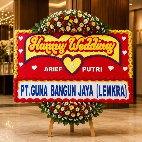 MODEL BUNGA Papan Wedding KFBPW0740