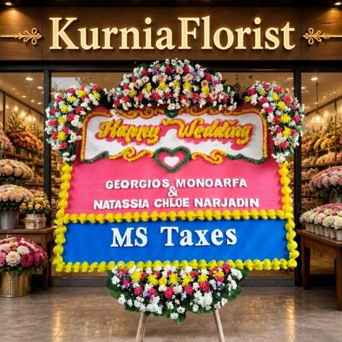 BUNGA PAPAN WEDDING KFBPW0385