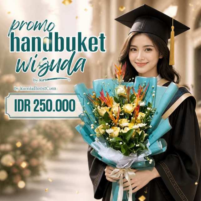 handbouquet wisuda murah terdekat kurnia florist