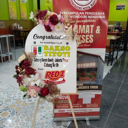 Standing flower akrilik
