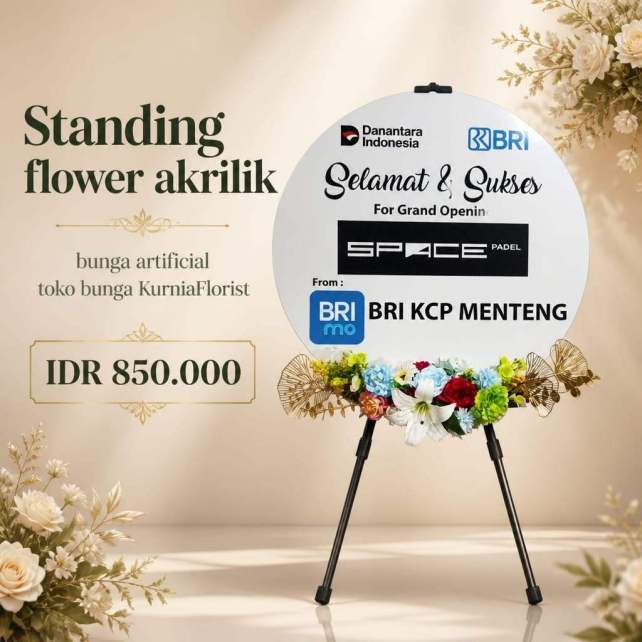 standing akrilik bunga artifisial jakarta barat promo