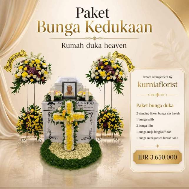 paket bunga kedukaan dan rumah duka heaven jakarta
